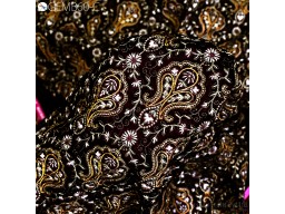 Indian Paisley Wine Embroidery Fabric by the yard Sewing DIY Crafting Wedding Dress Home Decor Cushion Cover Velvet Embroidered Fabric 